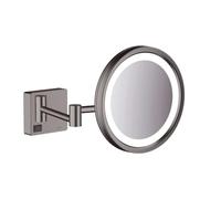 hansgrohe AddStoris LED-miroir de rasage, 41790340, Couleur: noir brossé