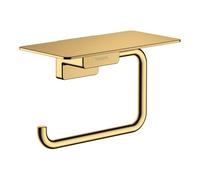 Support de papier toilette hansgrohe AddStoris, avec tablette, 41772140, Couleur: Bronze brossé