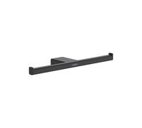 hansgrohe AddStoris double porte-rouleau de papier, 41748670, Couleur: Noir Mat