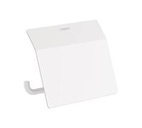hansgrohe AddStoris support papier toilette avec couvercle, 41753700, Couleur: blanc mat