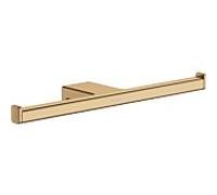 hansgrohe AddStoris Papierrollenhalter 41748140 double, montage mural, métal, bronze brossé