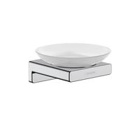 hansgrohe AddStoris - Porte-savon, Porte-savon pour montage mural, fixation cachée, Accessoires de salle de bains, Chromé, 41746000
