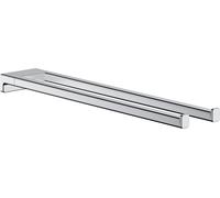 hansgrohe AddStoris porte-serviettes 41770000 longueur 445mm, deux bras, montage mural, métal, chromé