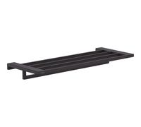 hansgrohe AddStoris Tablette porte-serviettes avec porte-serviettes, 41751670, Couleur: Noir Mat