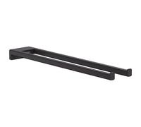 Hansgrohe Porte-serviettes AddStoris 41770670 double branche noir mat