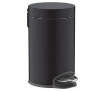 Hansgrohe Poubelle à pédale AddStoris 41775670 – capacité 3 l, sur pied, Soft Close, noir mat