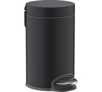hansgrohe poubelle à pédale AddStoris 41775670 capacité 3 l, sur pied, noir mat