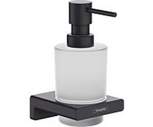 hansgrohe AddStoris Q Seifenspender 41745670 Support mural, 200 ml, insert en verre, métal, noir mat