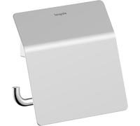 hansgrohe AddStoris S 41783000 Porte-Papier Toilette avec Couvercle, Support de Papier Toilette Mural, Fixation cachée, Accessoire de Salle de Bain, chromé