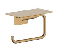 hansgrohe AddStoris S Porte-rouleau de papier avec tablette, 41789140, Couleur: Bronze brossé