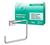 Anneau porte-serviettes mural hansgrohe AddStoris S 41784000, chromé