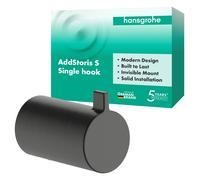 hansgrohe AddStoris S crochet porte-serviette, 41762340, Couleur: Chrome noir brossé