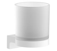 hansgrohe AddStoris S gobelet pour le nettoyage des dents, 41769700, Couleur: Blanc mat