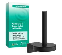 hansgrohe AddStoris S Porte-rouleau de papier de rechange, 41786670, Couleur: noir mat