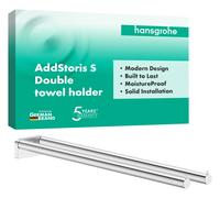 hansgrohe AddStoris S porte-serviettes à deux bras, 41787000, Couleur: chrome