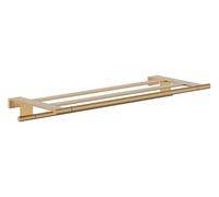 hansgrohe AddStoris S Porte-serviettes avec porte-serviettes, 41781140, Couleur: Bronze brossé