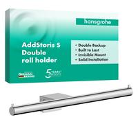 hansgrohe AddStoris S Portepapier toilette double, 41768000, Couleur: chrome