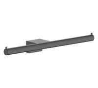 hansgrohe AddStoris S Portepapier toilette double, 41768340, Couleur: Chrome noir brossé