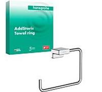 Hansgrohe Anneau porte-serviettes AddStoris 41754000 fixation murale métal chromé