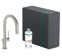 Hansgrohe Aqittura M91 mitigeur de cuisine avec filtre sur pied acier inoxydable 76836800