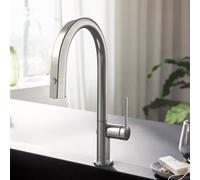 hansgrohe Aqittura M91 Mitigeur de cuisine avec système de filtration de l’eau, extractible, pivotant, 76826800,