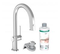 hansgrohe Aqittura M91 robinet de cuisine 76801000 avec bec extractible, 1jet, kit de démarrage, chromé