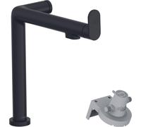 Hansgrohe Aqittura Robinet de cuisine - 240 - 1 jet - filtre - Noir mat 76804670