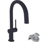 Hansgrohe Aqittura système de filtration mitigeur de cuisine 210 bec extractible 1jet noir mat 76803670