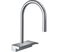 hansgrohe Aquno Select M81 Mitigeur monocommande de cuisine 170, douche extractible, 3 jets, sBox, 8 l/min, 73831000, Couleur: chrome