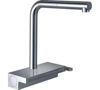 hansgrohe Aquno Select M81 Mélangeur de cuisine 73830000 chromé , avec douchette extractible, 2jet, sBox