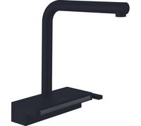 hansgrohe Aquno Select M81 mitigeur monocommande de cuisine 250, bec extractible, 2 jets, sBox, 5,9 l/min, 73830670, Couleur: Noir Mat
