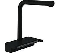 Hansgrohe Mitigeur monocommande de cuisine Aquno Select M81 – bec extractible, 2 jets – Noir Mat