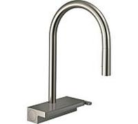 hansgrohe Aquno Select M81 Mélangeur de cuisine 73837800 avec douchette extractible, 3jet, finition Inox