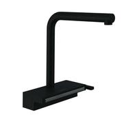 hansgrohe Aquno Select M81 mitigeur monocommande de cuisine 250, bec extractible, 2 jets, sBox, 5,9 l/min, 73830670, Couleur: Noir Mat