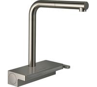 Hansgrohe Mitigeur de cuisine Aquno Select M81 73836800 inox, douchette extractible 2 jets 6.9 l/min