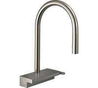 hansgrohe Aquno Select M81 Mitigeur monocommande de cuisine 170, douche extractible, 3 jets, 7 l/min, 73837800, Couleur: Finition en acier inoxydable