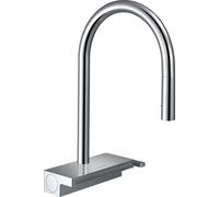 hansgrohe Aquno Select M81 Mitigeur monocommande de cuisine 170, douche extractible, 3 jets, sBox, 8 l/min, 73831000, Couleur: chrome
