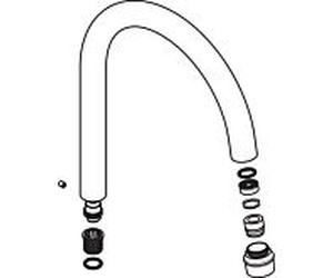 hansgrohe Ausl Axor Montreux 3-L. Bras WT. 97990000 modèle au sol chromé