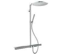 Hansgrohe Axor 800 Showerpipe 27984820 Nickel brossé, thermostat, douche de tête, douchette