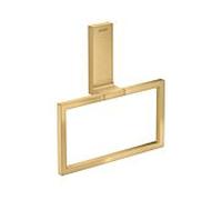 Hansgrohe Anneau porte-serviettes Axor 42623250 carré pivotant optique or brossé