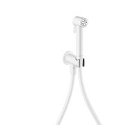 hansgrohe AXOR Bidette Showers Bidette Douchette à main 1jet EcoSmart, ronde, pour eau froide, avec support de douche et flexibles de douche de 1,25m, 29240700, Couleur: Blanc mat