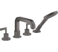 hansgrohe AXOR Citterio 4 trous pour baignoire avec poignées de porte, 39446340, Couleur: Chrome noir brossé