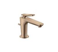 hansgrohe Axor Citterio C CoolStart mitigeur lavabo 49011300 avec tirant garniture de vidange , Coupe cubique, Red Or poli