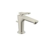 hansgrohe Axor Citterio C CoolStart mitigeur lavabo 49011800 avec tirant garniture de vidange , coupe cubique, aspect acier inoxydable