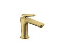 hansgrohe AXOR Citterio C Mitigeur monocommandé pour lavabo 90, avec CoolStart pour lave-mains et garniture de vidage, 49020990, Couleur: Optique en or poli