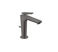 hansgrohe AXOR Citterio C Mitigeur monocommandé pour lavabo 125, avec CoolStart et vidage à tirette, 49030340, Couleur: Chrome noir brossé