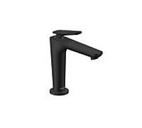 hansgrohe Axor Citterio C CoolStart mitigeur lavabo 49041670 coupe cubique, noir mat, saillie 135 mm, drain ne peut pas être fermé