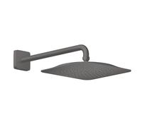 hansgrohe AXOR Citterio C Douche de tête 270/270 1jet EcoSmart avec bras de douche, 28791340, Couleur: Chrome noir brossé