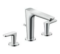 hansgrohe Axor Citterio C lavabo 3 trous 49060000 sans structure, chromé , saillie 135mm, tirants garniture de vidange