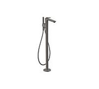 Hansgrohe Mitigeur monocommande pour bain au sol AXOR Citterio C Cubic cut Chrome noir brossé